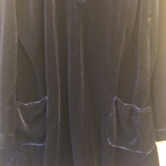 NWT Midnight Blue Velvet Tunic Dress - Picture 5 of 7